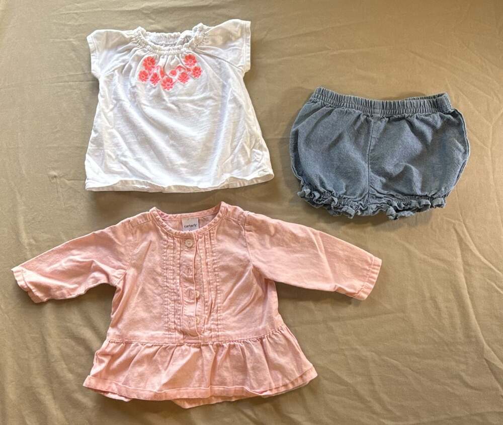 Carters 3 Months Girls 3-Piece Outfit Set